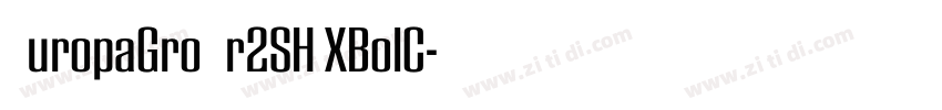 EuropaGroNr2SH XBolC字体转换